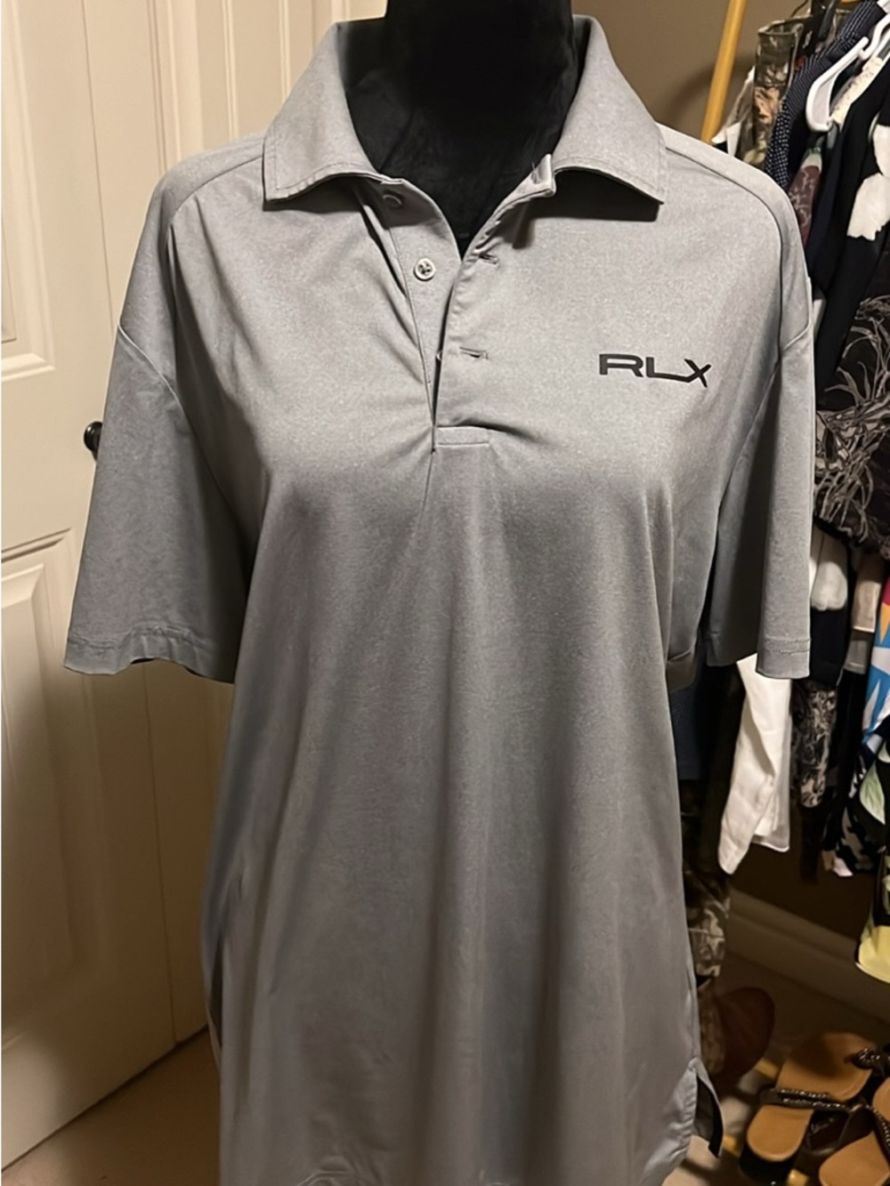 RLX Ralph Lauren Grey Performance Polo Shirt
